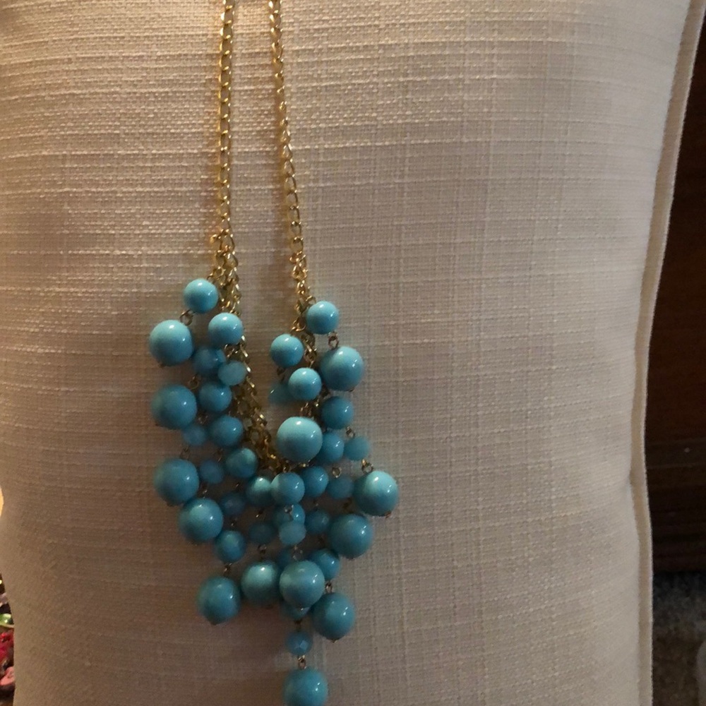 Aqua blue necklace
